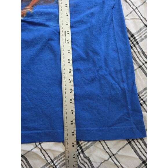 Vintage Rod Stewart Swimming Pool Graphic T-Shirt Royal Blue XL - Picture 5 of 7